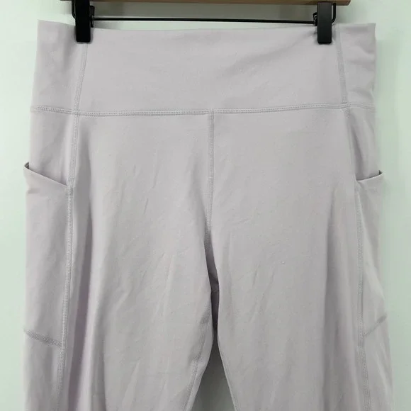 Fabletics Women XXL Oasis PureLuxe High-Waisted 7/8 Legging Lilac Athleisure Gym - Picture 2 of 8